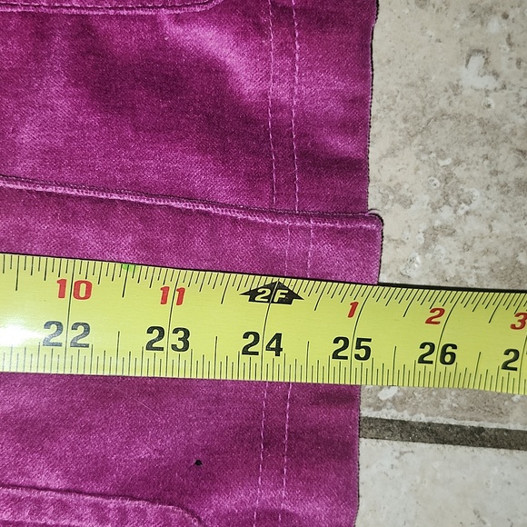 Covington Women's Magenta Fushia Velvet Button Down Jacket Large - Picture 12 of 13